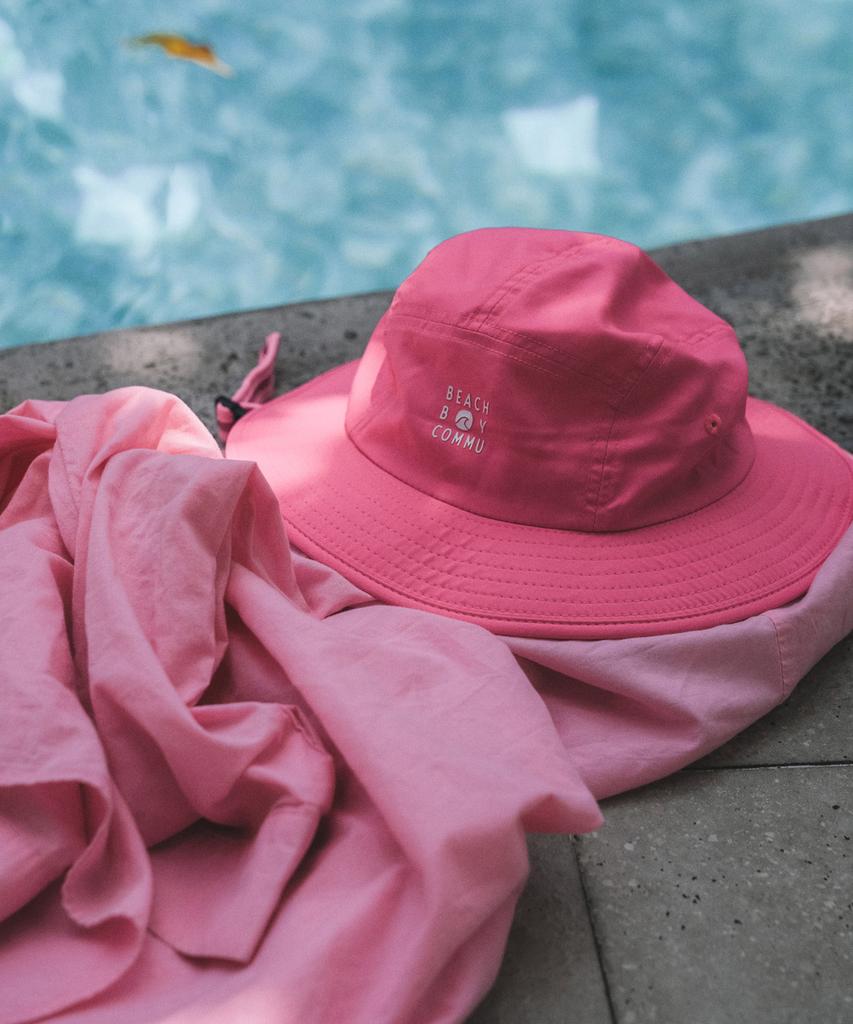 Bichiboikeomyu Surfing Surf Hat Pink