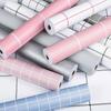 60cm*10m Thickened PVC Self-Adhesive Waterproof Plants Flowers Patterned Wallpaper DIY Furniture Renovation Home Decor Wall Sticker