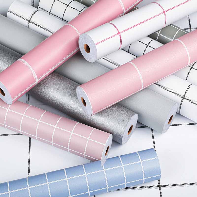 60cm*10m Thickened PVC Self-Adhesive Waterproof Plants Flowers Patterned Wallpaper DIY Furniture Renovation Home Decor Wall Sticker