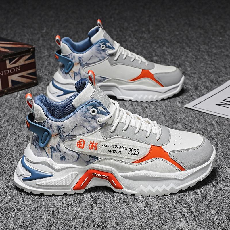 Hohe Winter 22 neue Outdoor-Freizeitschuhe, jugendliche Sport-Dicke-Sohle-Höhenwachstum Papa Trendschuhe