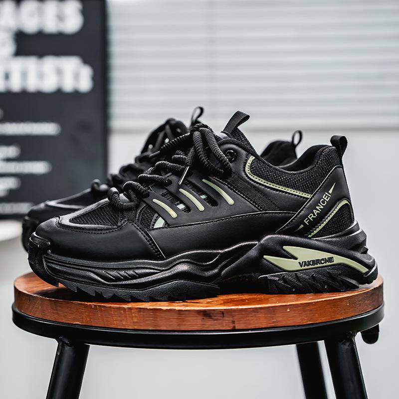 

Men s shoes spring new casual sports mesh versatile thick-soled non-slip and wear-resistant teen dad shoes 39