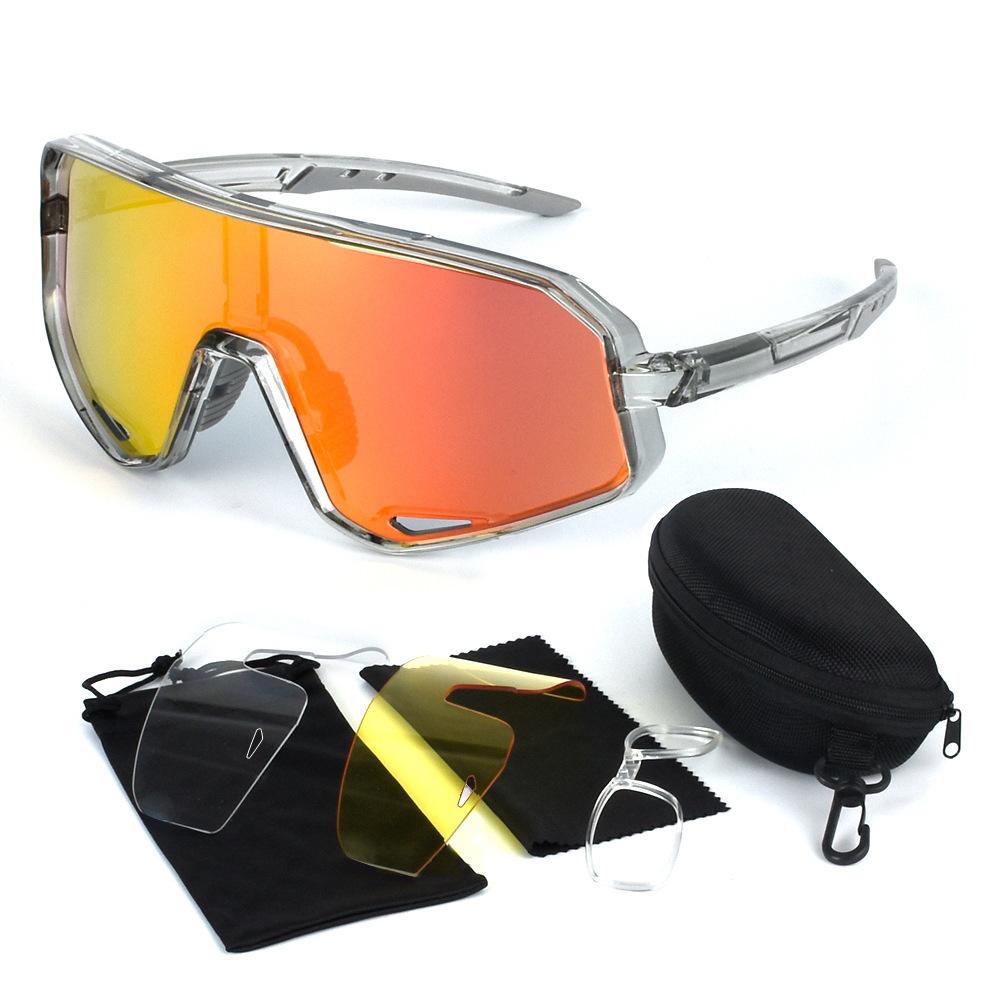 New Mountain Bike Riding Glasses Outdoor Sports Goggles TR90 Frame Myopia-adapted Sunglasses