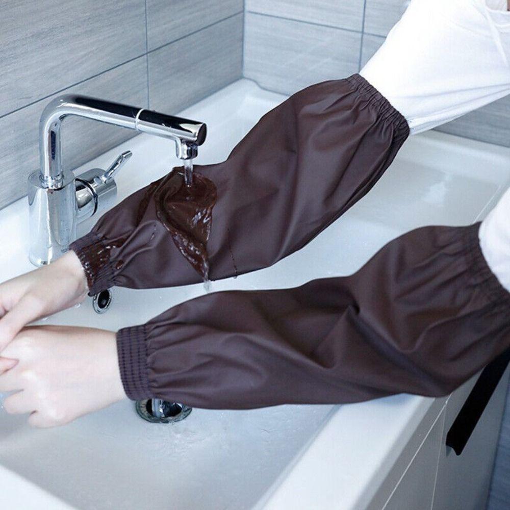 2 Pairs Waterproof Oversleeves Leather Arm Sheath Covers Arm Sleeves  Men Women