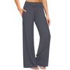 Women's High-waisted Solid-color Drawstring Wide-leg Casual Pants
