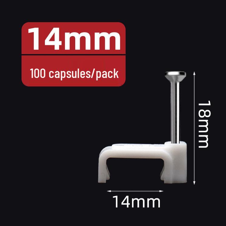 U-Shaped Steel Nail Cable Clips (4-50mm) for Telephone/Network Wires