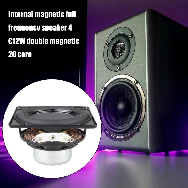 Powerful 57mm Full Frequency Speakers Inner Magnets 4Ohm 12W  Subwoofer Speakers Pair for Auditory Loudspeaker 2PCS