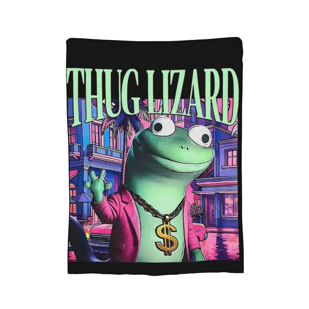 Funny Tom Lizard Lizard Lizard Meme Film Fleece blanket Hoppers Creative Throw blankets for Bed Sofa Couch Plush Thin Quilt,