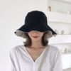 New Summer Double-sided Color Matching Big Eaves Bucket Hat Sunshade Foldable Face Small Hat Big S