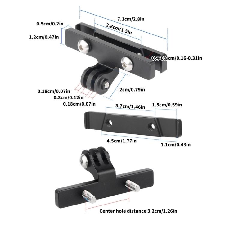 Bicycles Seat Post Rear Light Bracket Adjustable Saddles Action Camera Mount Bike Seatpost Rail Rear Light Holder