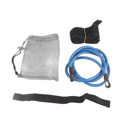4-teiliges Set Schwimmtrainer Widerstandsseil Lebensleine Kraftübung Hilfsausrüstung blau