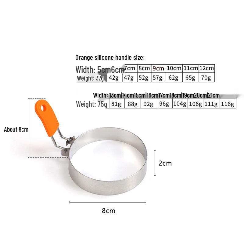 304 Stainless Steel Egg & Pancake Ring Mold