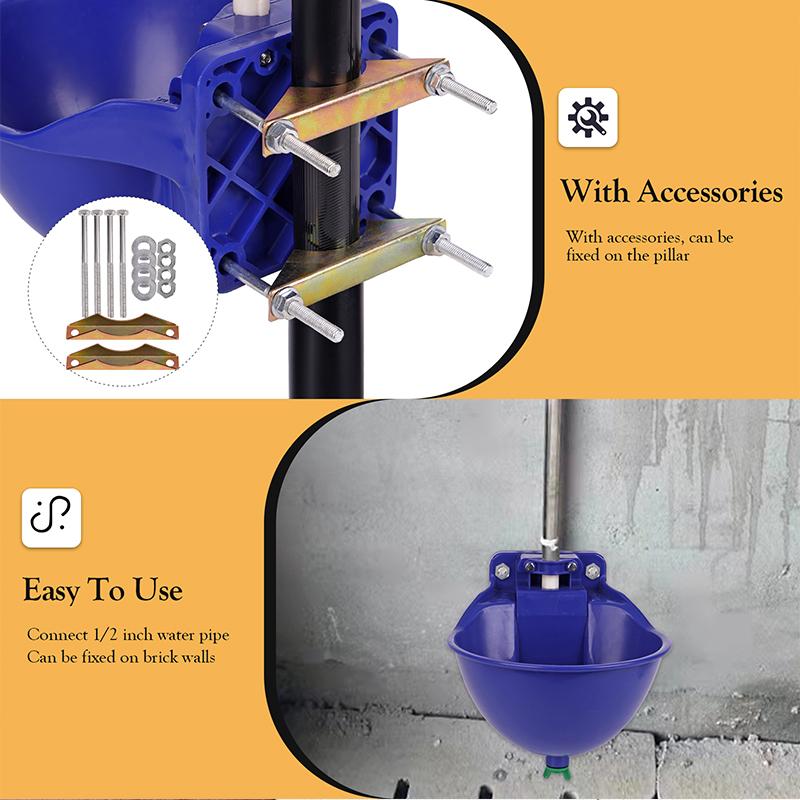 New Automatic Cattle Horse Goat Drinking Bowl for Dog Thickened Large Animal Cattle and Sheep Drinking Water Dispenser 1Pcs
