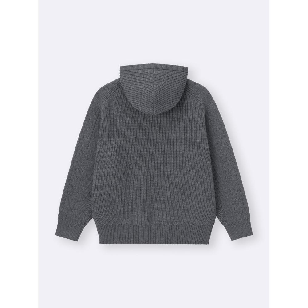 Uniqlo Gu Cable Full Zip Hoodie