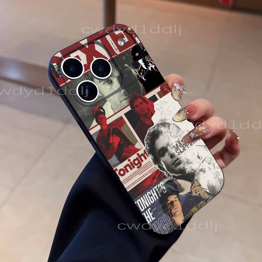 D-Dexter Morgan Phone Case For iPhone 17,16,15,11,12,14,13 Pro Max Mini XS,XR,7 Plus 16E Air Shockproof Soft Cover