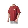 Adidas Breathable Short Sleeve T-Shirt Unisex Tops Red JX9126