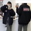 American baseball jersey men's and women's spring and autumn neutral heavy industry embroidered splicing locomotive jersey couple jacket jacket