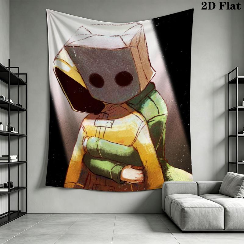 Little Nightmares Arazzo da Parete Estetico Appeso a Parete Coperta in Tessuto Stampato Arazzi Decorativi per Camera da Letto Soggiorno Arredamento per la Casa