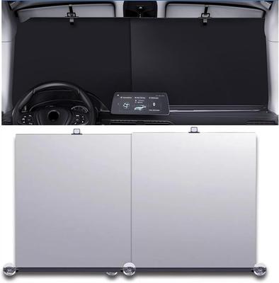 Blopobuyi Car Sun Shade 2025 New Design, Foldable & Automatic Shrink (Width 70-140cm Adjustable),