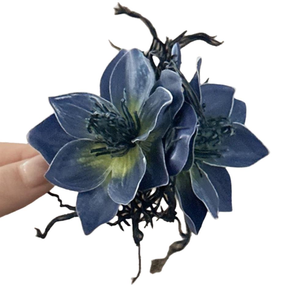 Super Fairy Orchid Hair Clip Purple Lily Flower Headwear New Hair Accessories  Woman