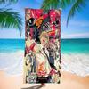 Chainsaw Man Anime Microfiber Blanket Quick Drying Beach Towels Oversized Printing Super Absorbent Pool Towel Blanket