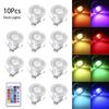 LEDs Deck Lights w/Remote Control 16 RGBW Colors&4 Lighting Mode Adjustable