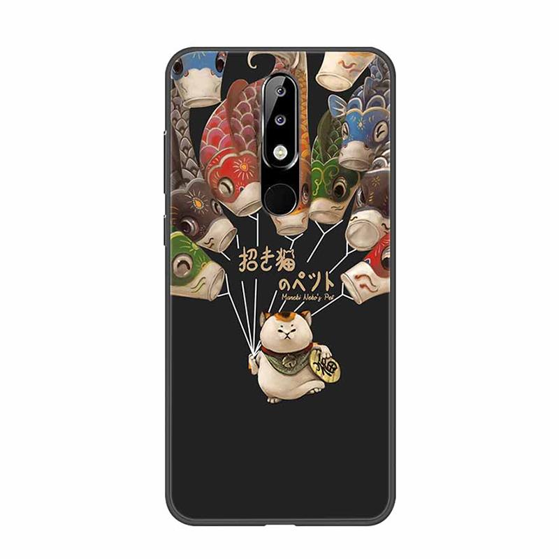 Per Nokia 6.1 Plus Custodia Adorabile Morbido Silicone Cartone Animato Gatto TPU Custodie per Telefono per Nokia X6 Copertura 6.1Plus Carina Coque per NokiaX6 Guscio