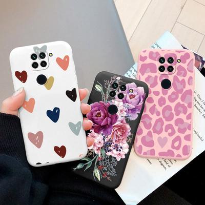 Plant Rose Daisy Love Heart Leopard Pattern Phone Case For Xiaomi Redmi Note 9 8 10 11 7 Pro 8T Soft Shockproof Women TPU Cover