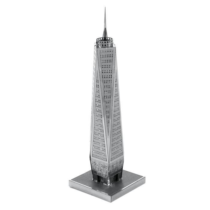 Metal Earth Fascinations, One World Trade Center 3D Puzzle En Métal, Miniature Découpée Au Laser