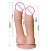 Realistyczne dwustronnie zakończone Dildo Dwustronna penetracja na czele Symulowana Penile Sucker Sex Toy dla kobiety