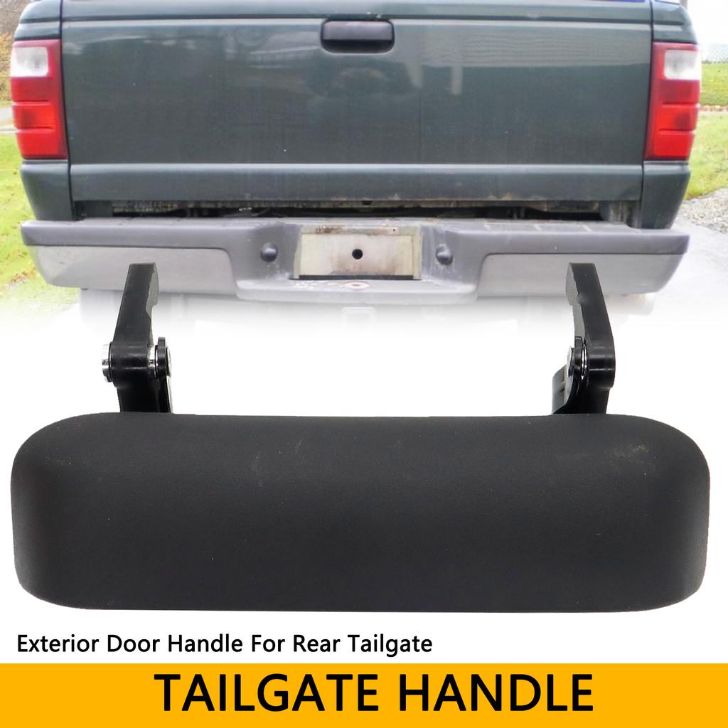 Black Car Rear Door Tailgate Handle Textured Exterior for Ford Ranger 1998 - 2011 Pickup Truck 1L5Z9943400AAA 1L5Z-9943400-AAA