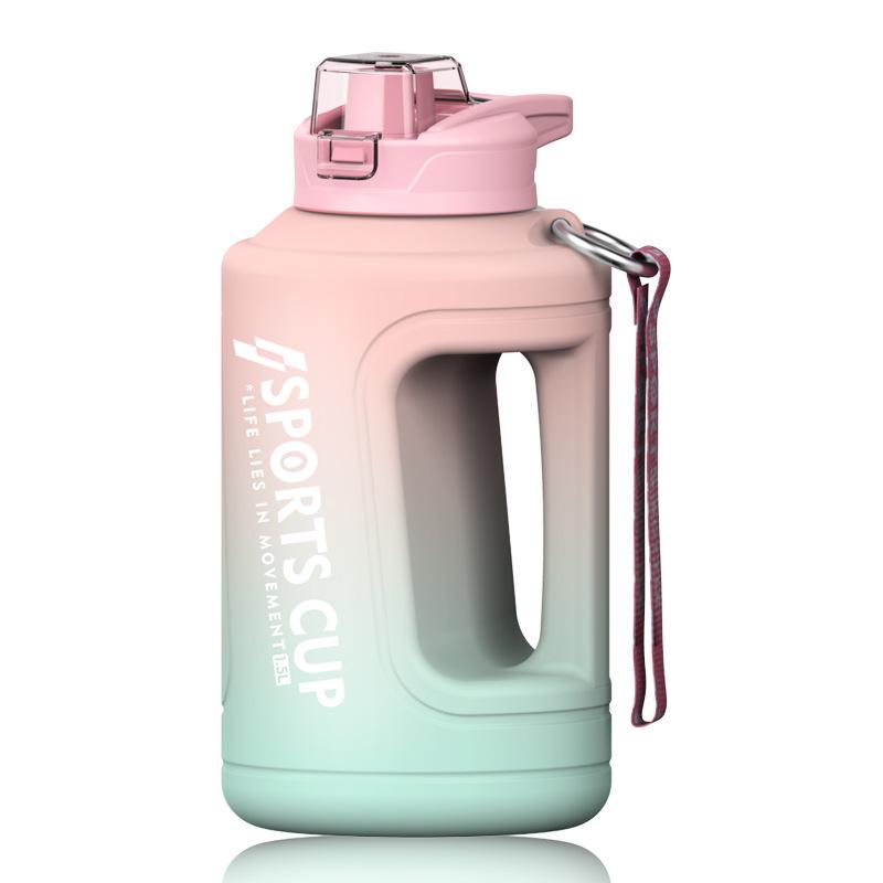 Frosted Gradient Large-Capacity Drop-Proof Sports Water Bottle