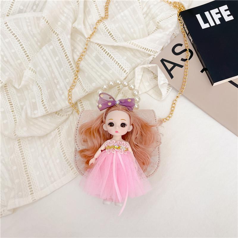 Fashionable Korean Style Mini Pearl Handbag For Kids With Cute Cartoon Design