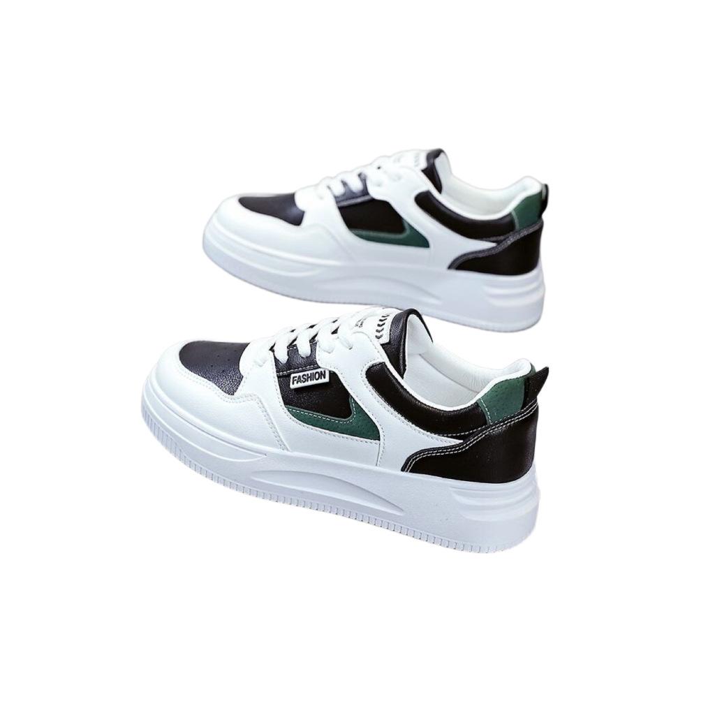 New Women's Shoes Versatile Korean Version Casual Shoes Board Shoes Round Head White Shoes 2025 Platform Sports Shoes Board Shoes Women