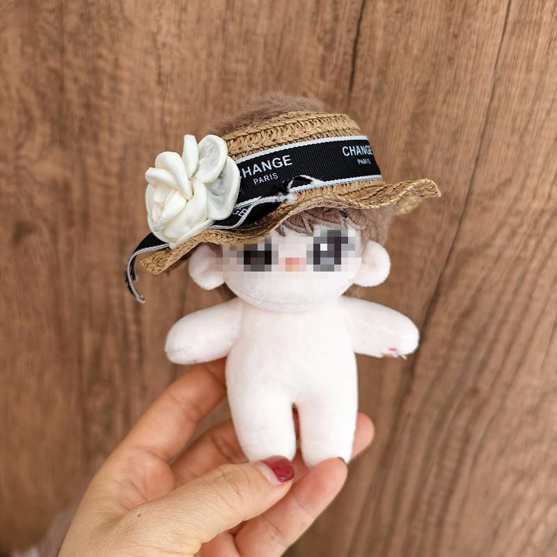 [Cloth Only] 10CM Cotton Doll Super Cute Cartoon Clothes Work Pants Hat and Accessories Fashion Series for Age 14+