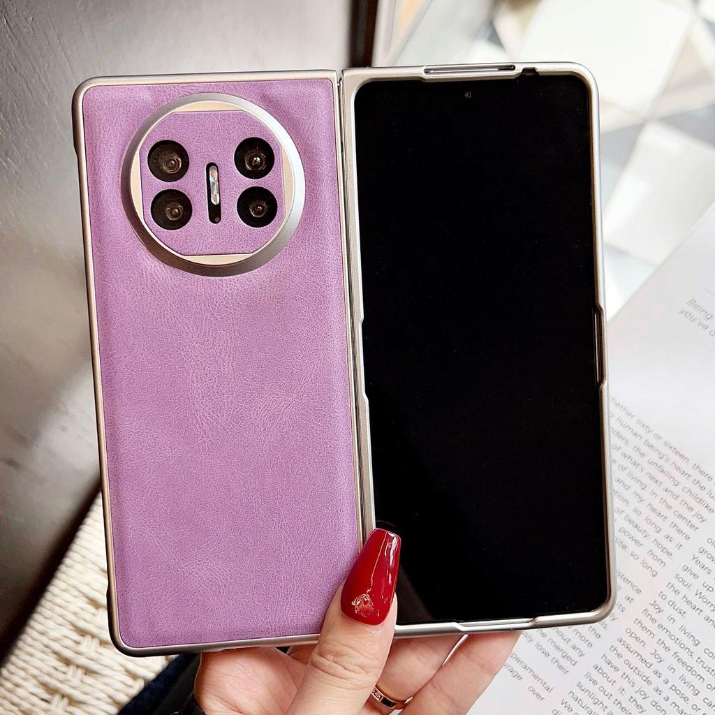 Retro Leather Grain Magnetic Case for Samsung Galaxy Z Fold5/4/3 - Drop-proof & Foldable
