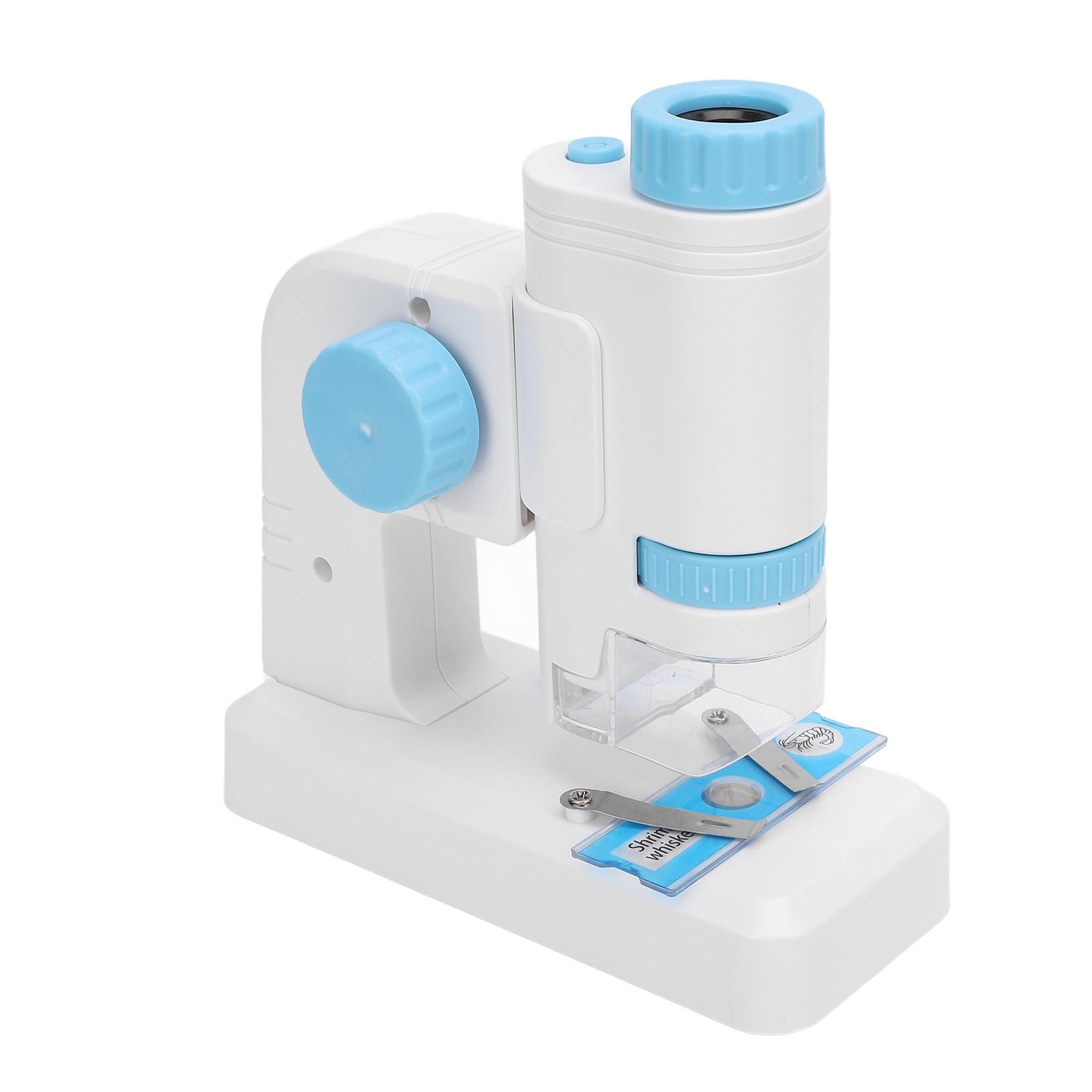 

Kids Microscope Portable Miniature Microscope High Definition Science Experiments Set for School синій