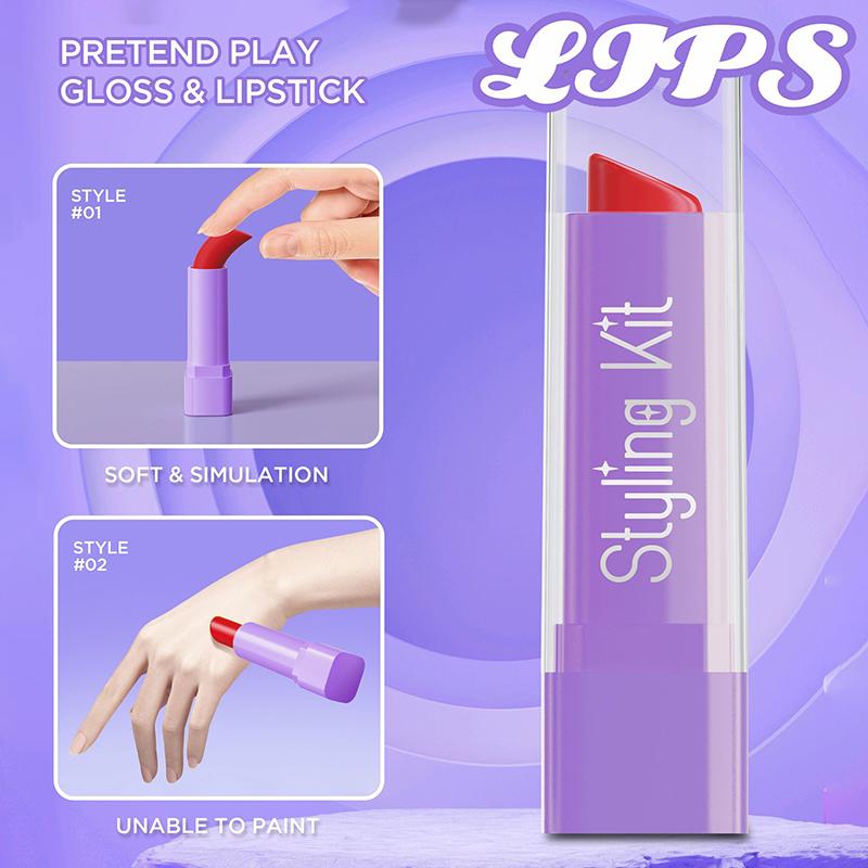 Kid Pretend Play Cosmetics Girl Toy Simulation Lipstick Eye Shadow Beauty & Fashion Makeup Toys Baby Dressing Make Up Game Gift