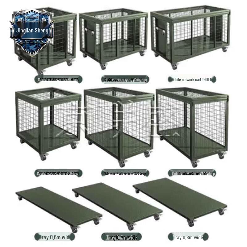 Folding Movable Storage Mesh Cage with Wheels