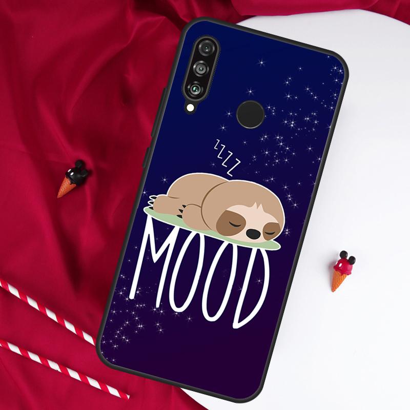 Sloth For Huawei Nova 12i 11i 8i 12s 9 10 SE Y90 Y60 Y70 Y72 Y61 Y91 P20 P30 P40 Lite P60 Pro Case
