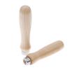 3 Pcs Wooden File Handle Fit Home Tool Stainless Steel Ring Hardwood Diy Gifts