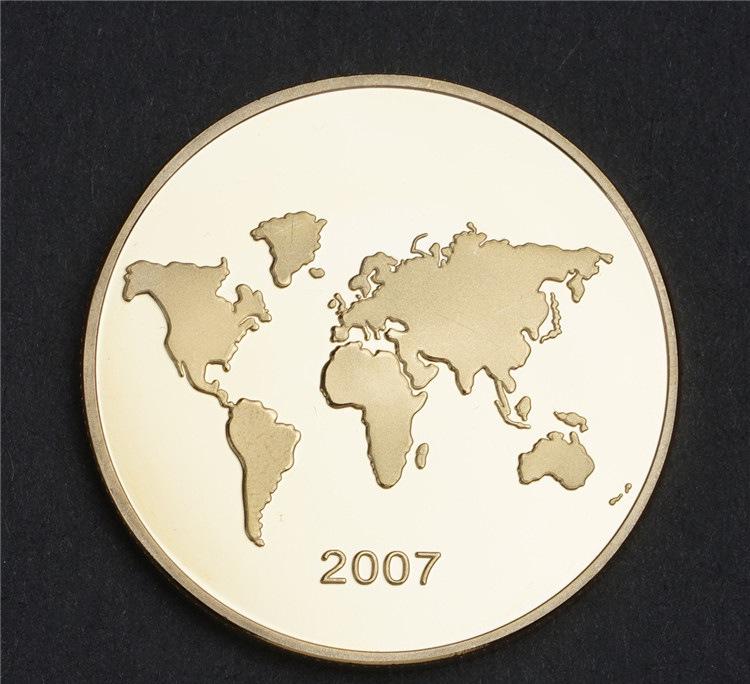 World Wonders Gold Coin: Roman Colosseum & Taj Mahal