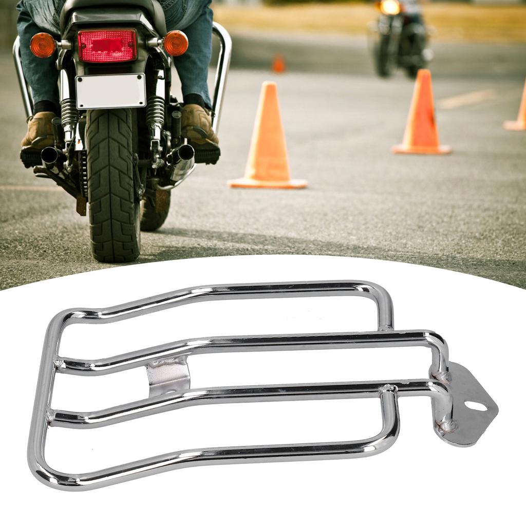 Rear Seat Luggage Rack Motorcycle Stainless Steel Silver Plating Shell Industrial Supplies