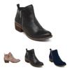 Elegant Women's Casual Booties With Low Heels And Round Toe For Stylish Comfort