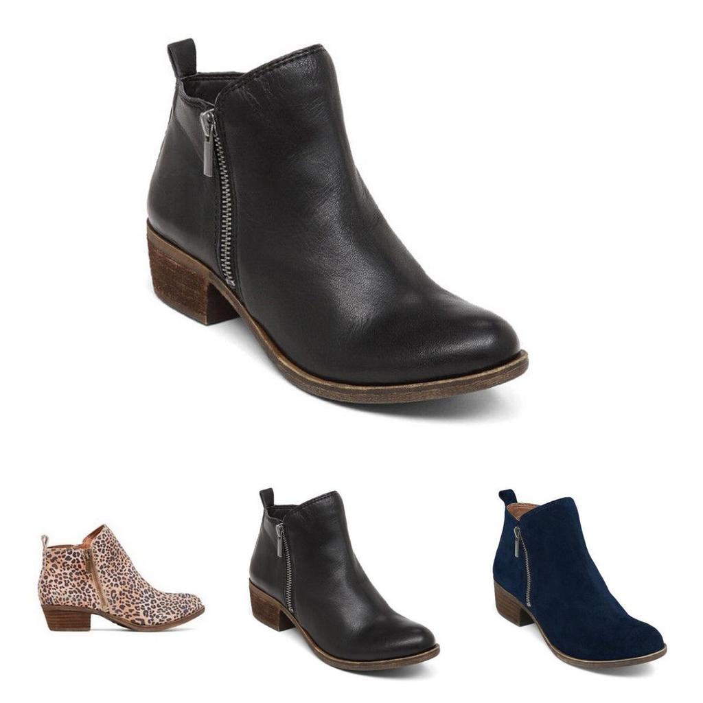 Elegant Women's Casual Booties With Low Heels And Round Toe For Stylish Comfort