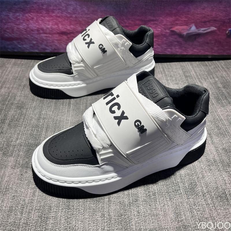 

Fashionable versatile men s sneakers thick sole increased height comfortable men s shoes casual minimalist sports board shoes 44 чёрный