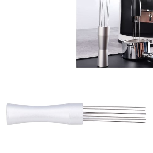 WDT Espresso Dispenser, Stainless Steel Coffee Stirrer with Aluminum Alloy Handle for Espresso, Professional Barista Dispenser for Breaking Down Clump