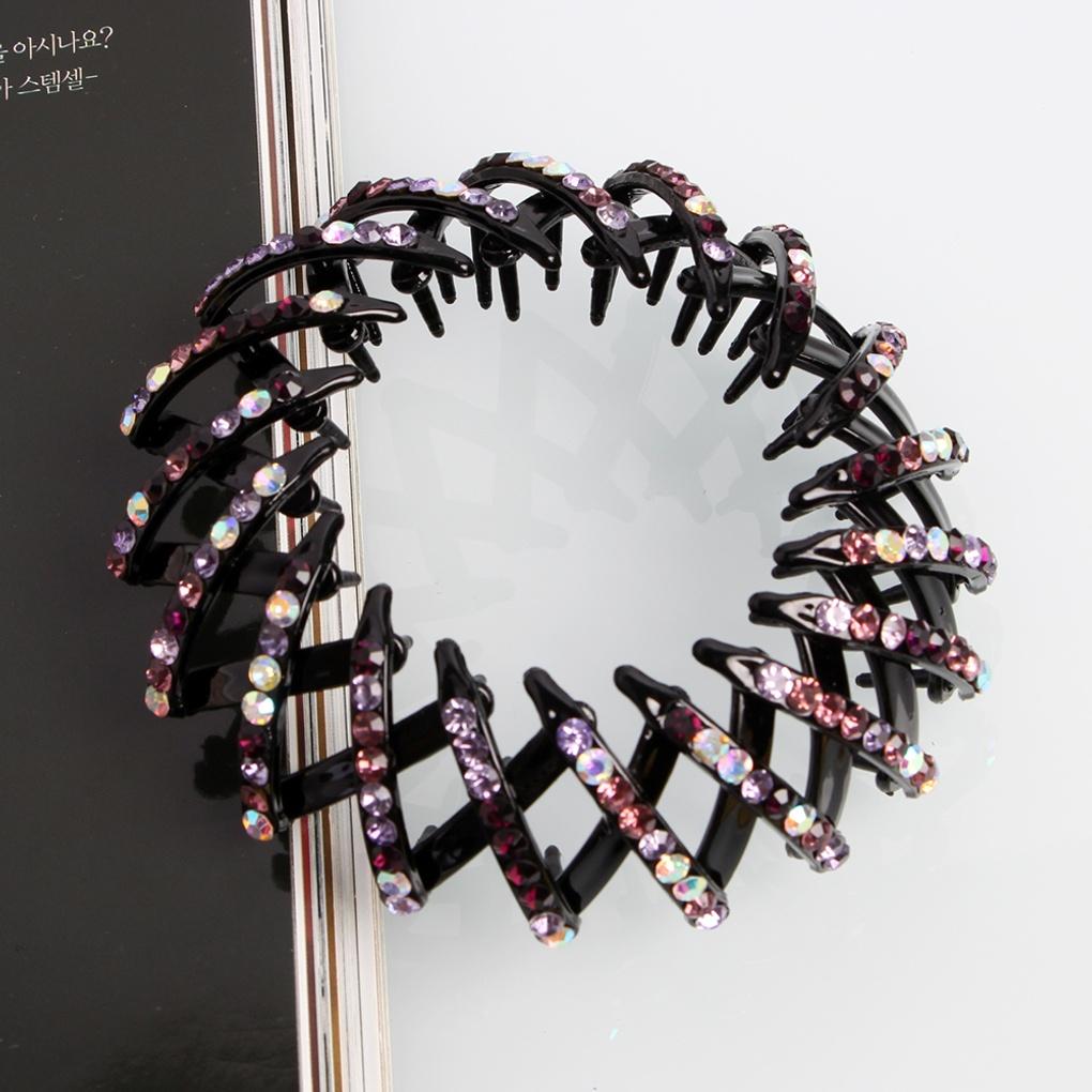 Damen Boldy Haaraccessoire (lila) Hochsteckfrisur Kubische Haarnadel