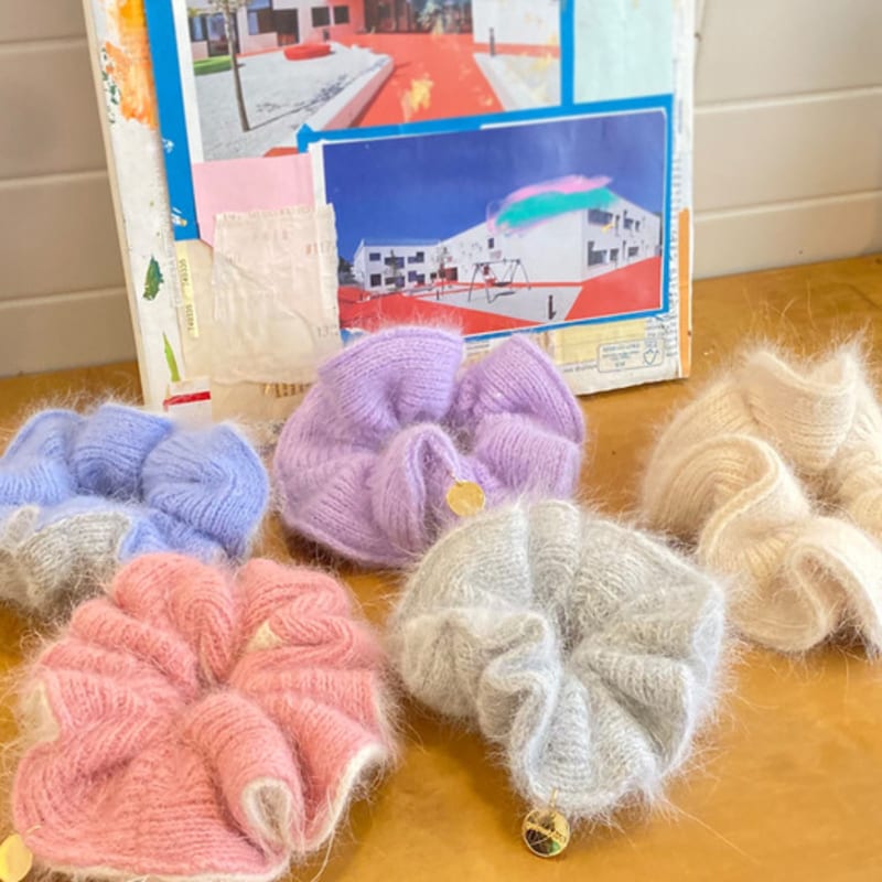 GETMEBLING Angora Scrunchie