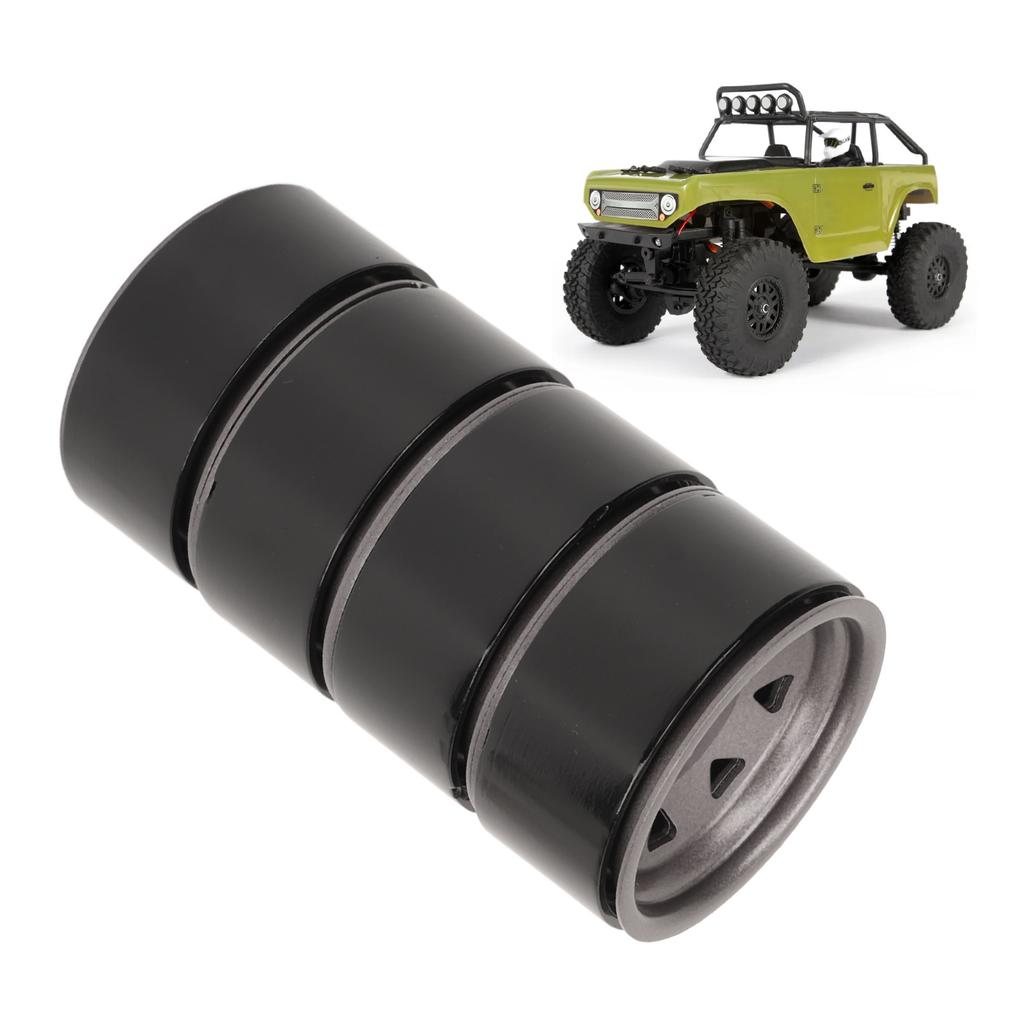4PCS 1.9in RC s Fit Strong Support 8 Spokes Wheel Set for SCX10 SCX10 II SCX10 III