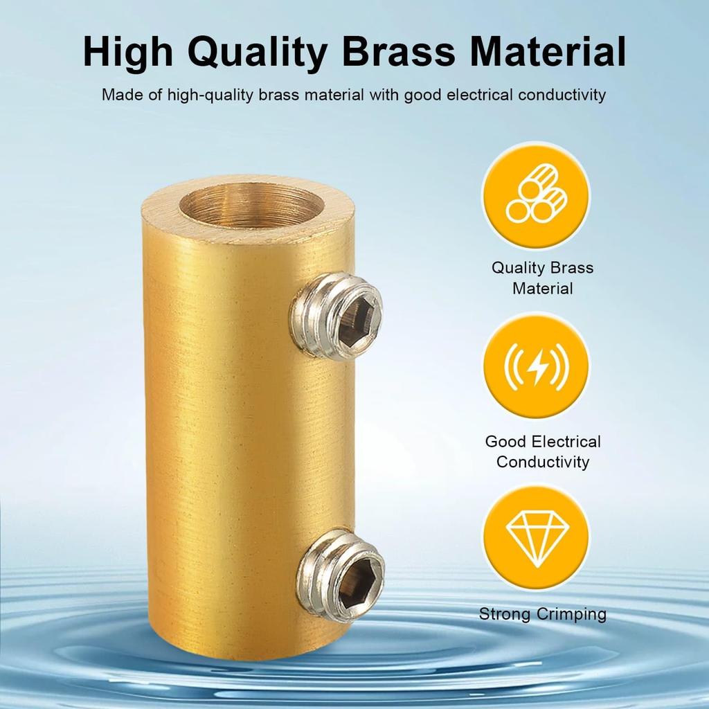 10Pcs 6 AWG Gauge Wire Connector Nut Kit, 80A Splicing Quick Wiring Connection Terminal, Circuit Connector Wire Connector with 20Pcs Screws and 10